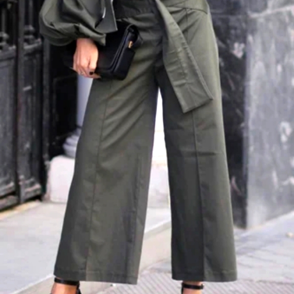 💚NEW!🤑2-piece CHIC 🔔bell pants set With a Long belt/sash 😍 ❤️ - Picture 4 of 17